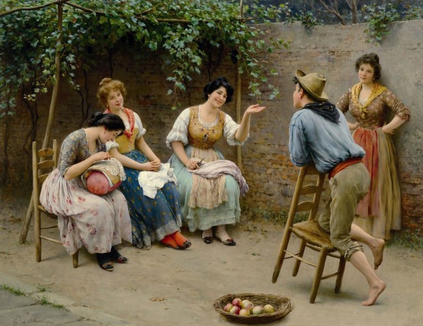Daily talks by Eugene de Blaas